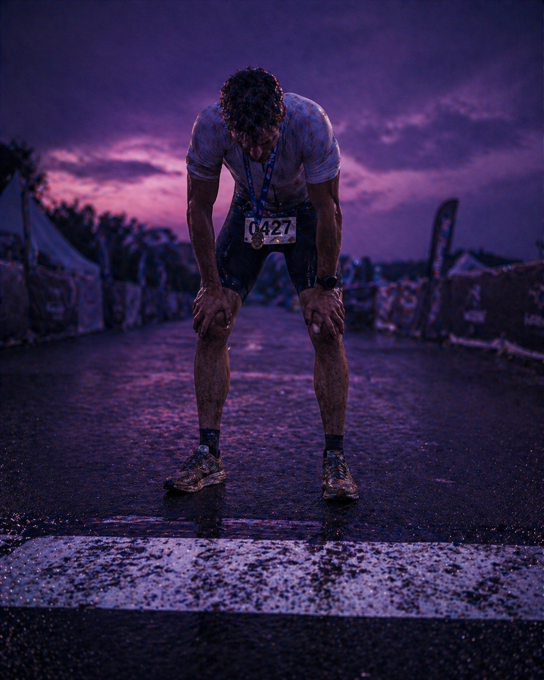 Zieleinlauf eines Rennens